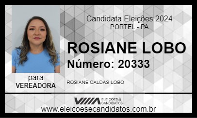 Candidato ROSIANE LOBO 2024 - PORTEL - Eleições