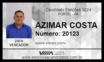 Candidato AZIMAR COSTA 2024 - PORTEL - Eleições