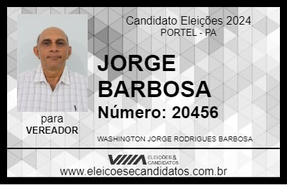 Candidato JORGE BARBOSA 2024 - PORTEL - Eleições