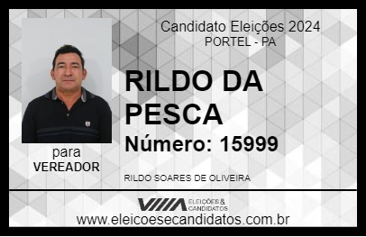 Candidato RILDO DA PESCA 2024 - PORTEL - Eleições