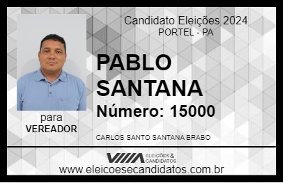 Candidato PABLO SANTANA 2024 - PORTEL - Eleições