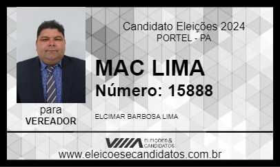 Candidato MAC LIMA 2024 - PORTEL - Eleições