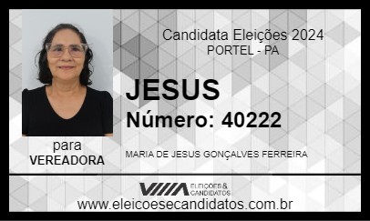 Candidato JESUS 2024 - PORTEL - Eleições