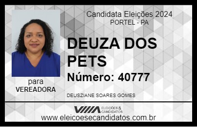 Candidato DEUZA DOS PETS 2024 - PORTEL - Eleições