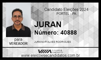 Candidato JURAN 2024 - PORTEL - Eleições