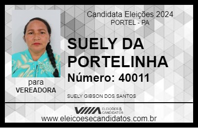 Candidato SUELY DA PORTELINHA 2024 - PORTEL - Eleições