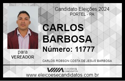 Candidato CARLOS BARBOSA 2024 - PORTEL - Eleições