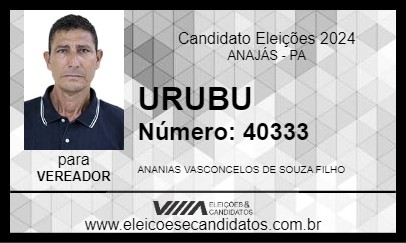 Candidato URUBU 2024 - ANAJÁS - Eleições