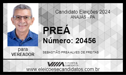 Candidato PREÁ 2024 - ANAJÁS - Eleições