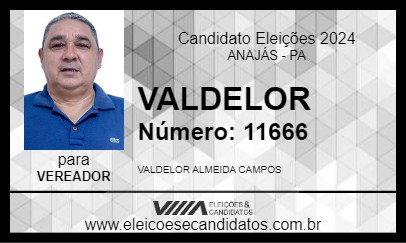 Candidato VALDELOR 2024 - ANAJÁS - Eleições