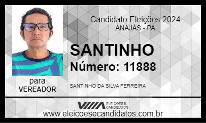 Candidato SANTINHO 2024 - ANAJÁS - Eleições