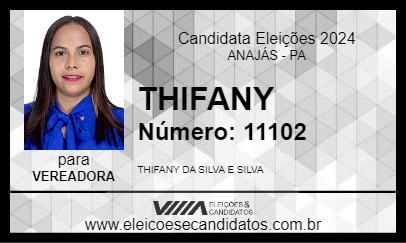 Candidato THIFANY 2024 - ANAJÁS - Eleições