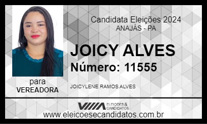 Candidato JOICY ALVES 2024 - ANAJÁS - Eleições