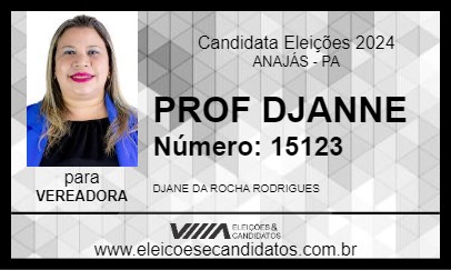 Candidato PROF DJANNE 2024 - ANAJÁS - Eleições