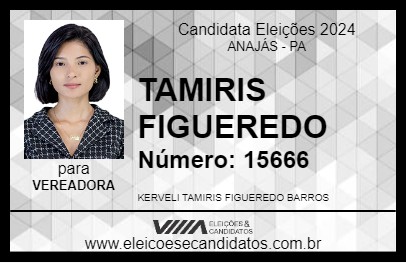 Candidato TAMIRIS FIGUEREDO 2024 - ANAJÁS - Eleições