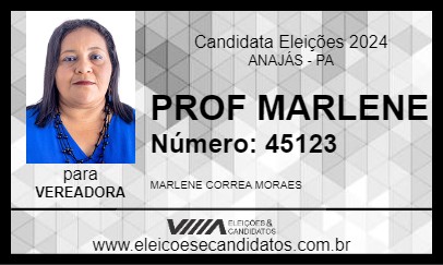 Candidato PROF MARLENE 2024 - ANAJÁS - Eleições