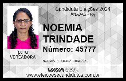 Candidato NOEMIA TRINDADE 2024 - ANAJÁS - Eleições