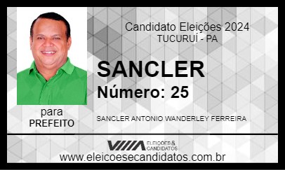 Candidato SANCLER 2024 - TUCURUÍ - Eleições