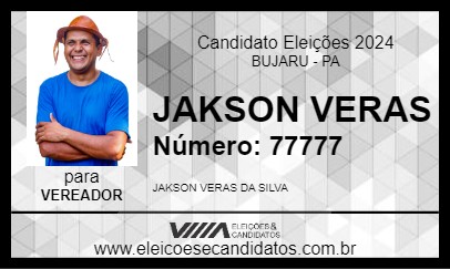 Candidato JAKSON VERAS 2024 - BUJARU - Eleições