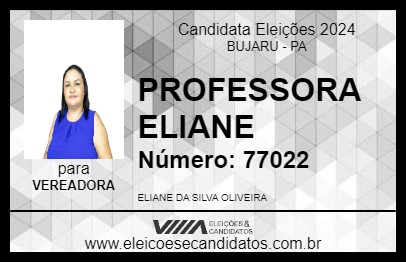 Candidato PROFESSORA ELIANE 2024 - BUJARU - Eleições