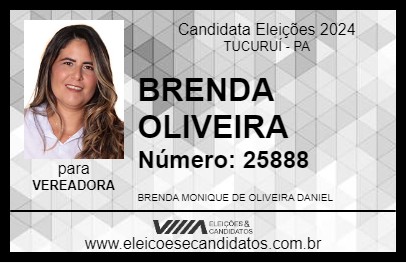 Candidato BRENA OLIVEIRA 2024 - TUCURUÍ - Eleições