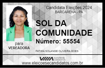 Candidato SOL DA COMUNIDADE 2024 - BARCARENA - Eleições