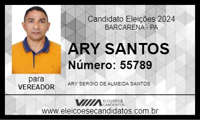 Candidato ARY SANTOS 2024 - BARCARENA - Eleições