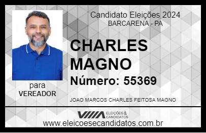 Candidato CHARLES MAGNO 2024 - BARCARENA - Eleições