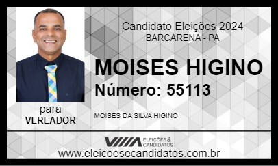 Candidato MOISES HIGINO 2024 - BARCARENA - Eleições