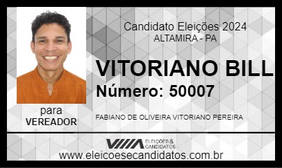 Candidato VITORIANO BILL 2024 - ALTAMIRA - Eleições