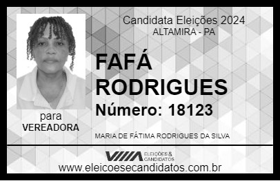 Candidato FAFÁ RODRIGUES 2024 - ALTAMIRA - Eleições