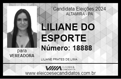 Candidato LILIANE DO ESPORTE 2024 - ALTAMIRA - Eleições