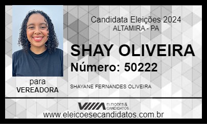 Candidato SHAY OLIVEIRA 2024 - ALTAMIRA - Eleições