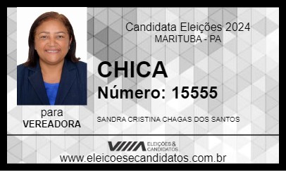 Candidato CHICA 2024 - MARITUBA - Eleições