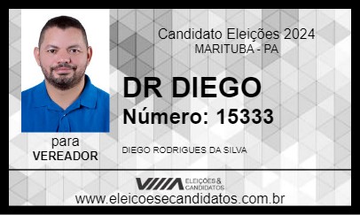 Candidato DR DIEGO 2024 - MARITUBA - Eleições