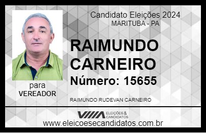 Candidato RAIMUNDO CARNEIRO 2024 - MARITUBA - Eleições