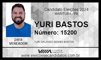 Candidato YURI BASTOS 2024 - MARITUBA - Eleições