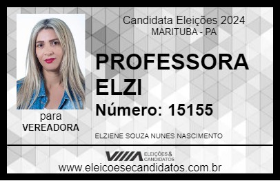 Candidato PROFESSORA ELZI 2024 - MARITUBA - Eleições