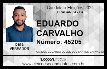 Candidato EDUARDO CARVALHO 2024 - BRAGANÇA - Eleições