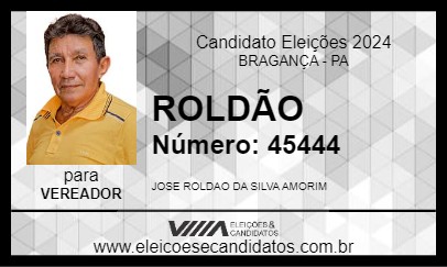 Candidato ROLDÃO 2024 - BRAGANÇA - Eleições