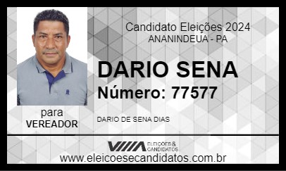 Candidato DARIO SENA 2024 - ANANINDEUA - Eleições