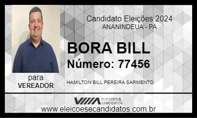 Candidato BORA BILL 2024 - ANANINDEUA - Eleições