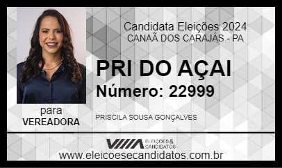 Candidato PRI DO AÇAI 2024 - CANAÃ DOS CARAJÁS - Eleições