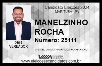 Candidato MANELZINHO ROCHA 2024 - MARITUBA - Eleições