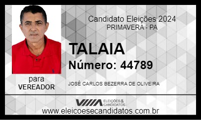 Candidato TALAIA 2024 - PRIMAVERA - Eleições