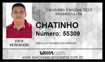 Candidato CHATINHO 2024 - PRIMAVERA - Eleições