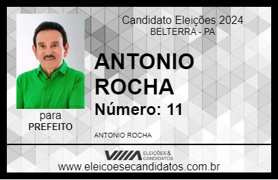 Candidato ANTONIO ROCHA 2024 - BELTERRA - Eleições