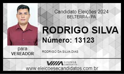 Candidato RODRIGO SILVA 2024 - BELTERRA - Eleições