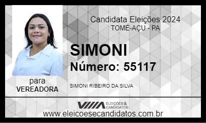 Candidato SIMONI 2024 - TOMÉ-AÇU - Eleições