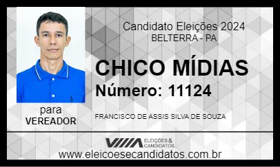 Candidato CHICO MÍDIAS 2024 - BELTERRA - Eleições